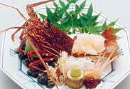 伊勢海老のお刺身の写真